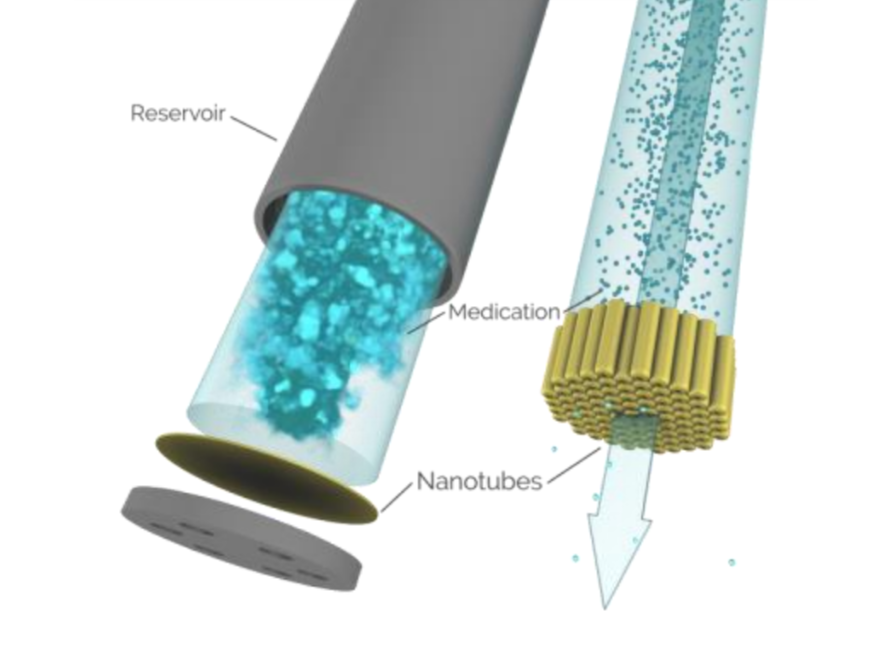 Graphical illustration of different parts of the NanoPortal