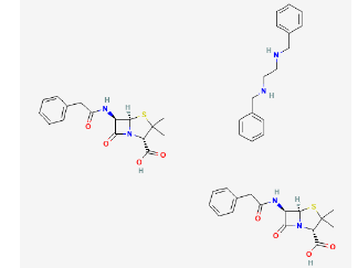 https://pubchem.ncbi.nlm.nih.gov/compound/Penicillin-G-Benzathine-Anhydrous#section=2D-Structure