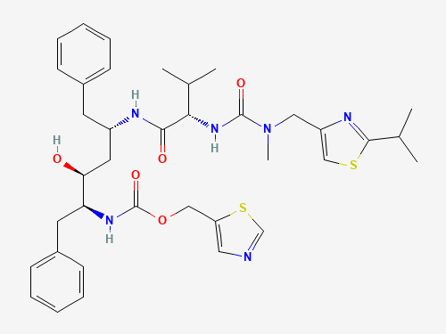 Ritonavir (C37H48N6O5S2) structure